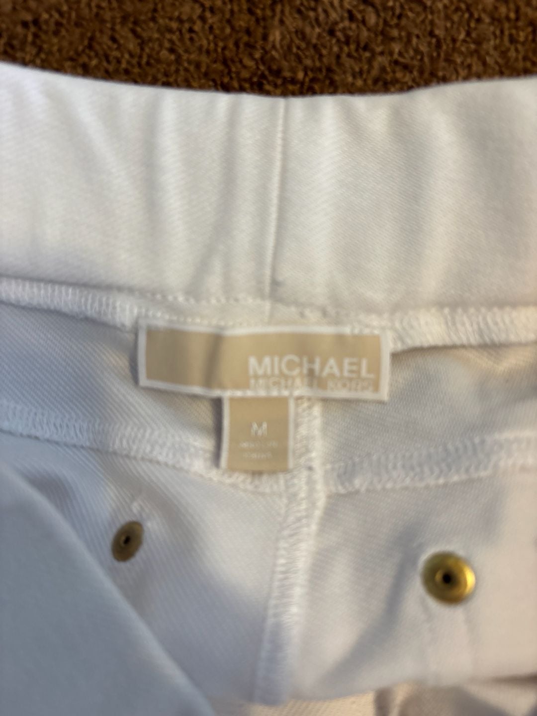 MICHAEL Michael Kors White Pull-On Stretch Denim Leggings Size M 4
