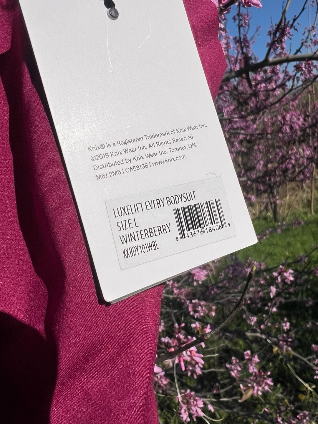Knix LuxeLift Every Bodysuit in Winterberry Size Large 3