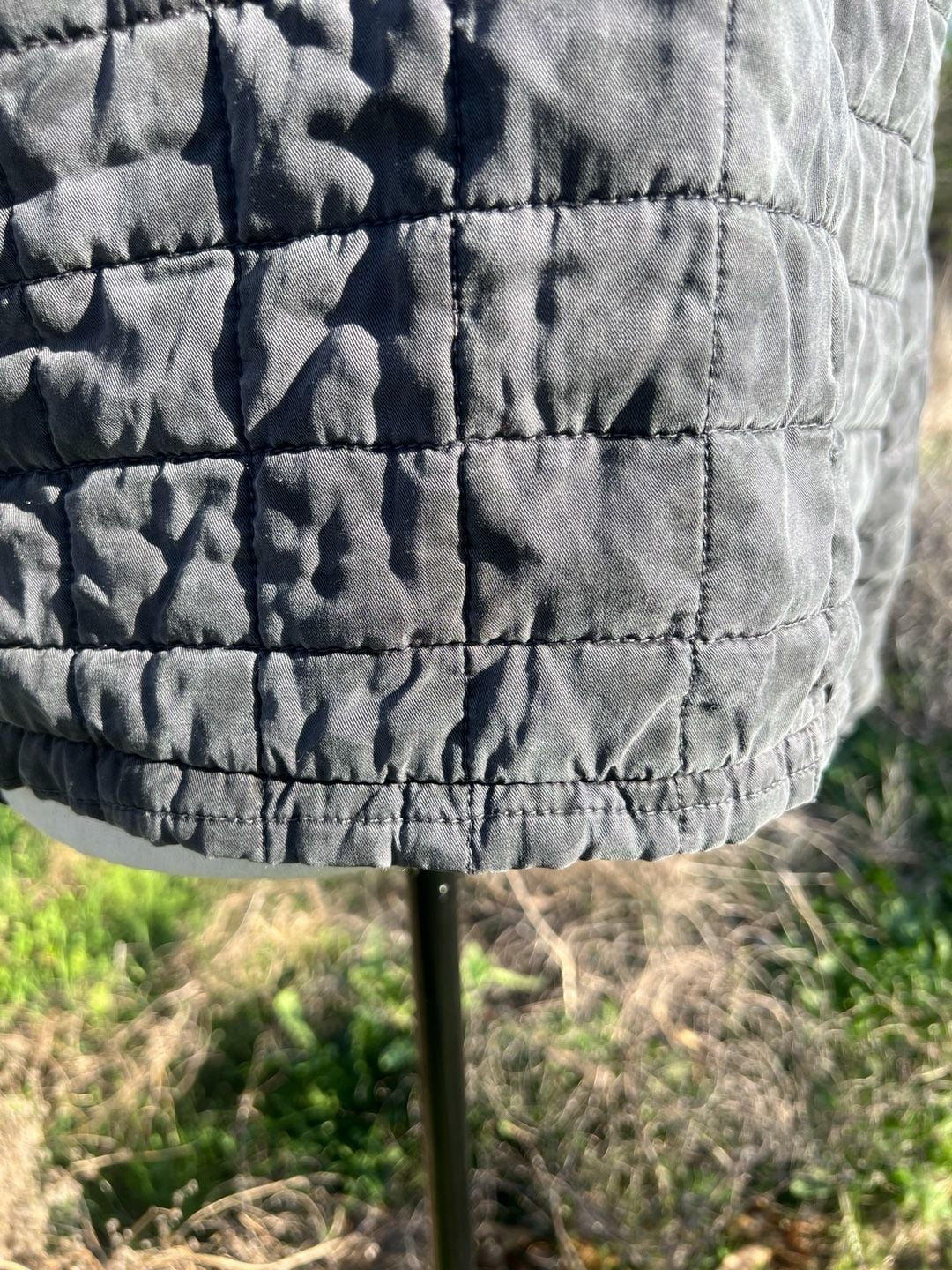BlankNYC Quilted Leopard Print Acid Wash Bomber Jacket 11