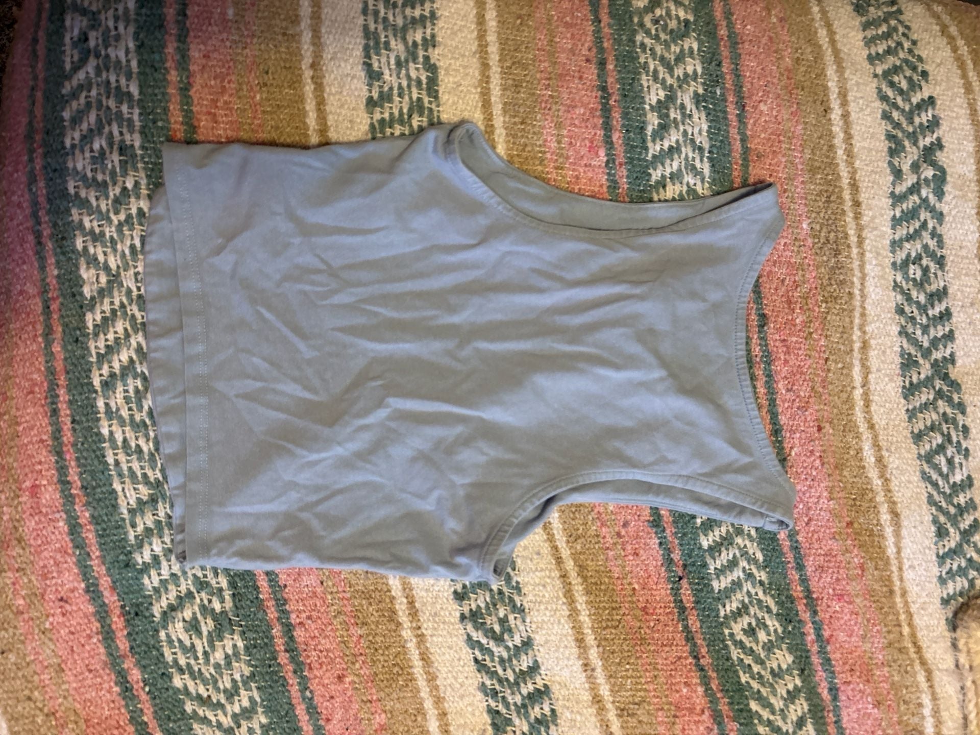 Aeropostale Women's XS Light Blue High Neck Tank Top 3