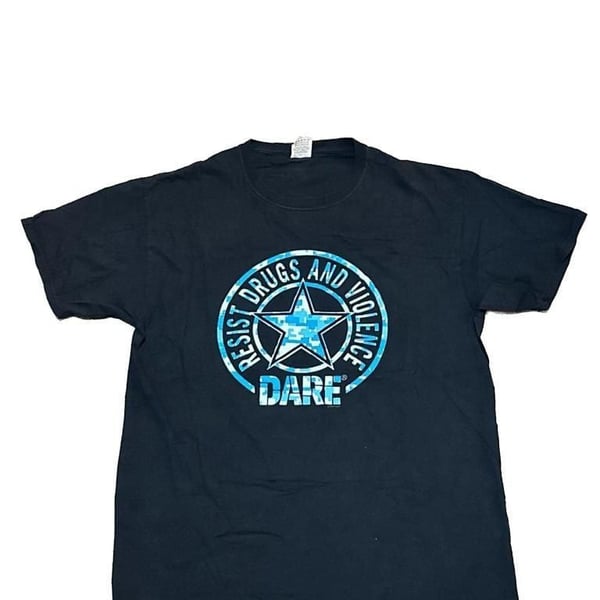 D.A.R.E. Resist Drugs and Violence Digital Camo Star Tee