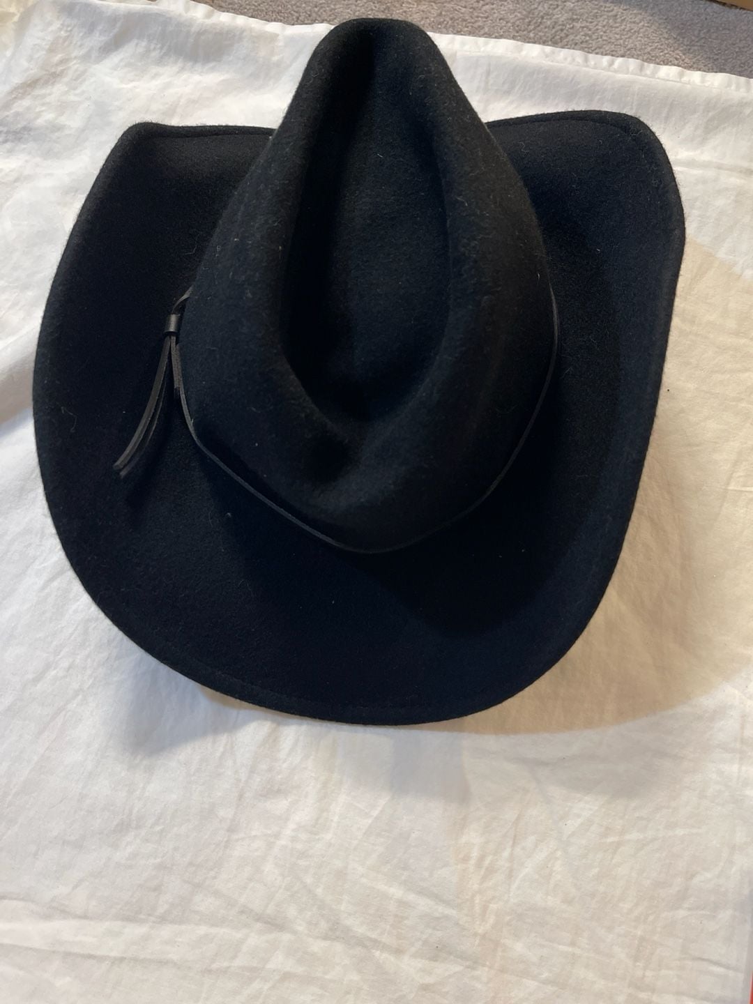 Master Hatters of Texas MHT Westerns 100% Wool Black Cowboy Hat with Beaded Crown Detail 5