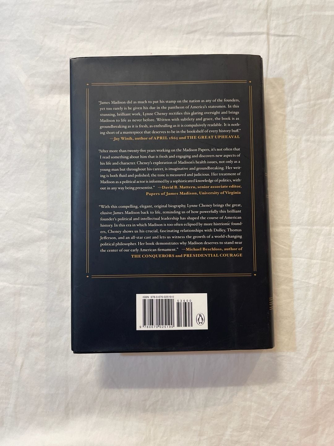 James Madison: A Life Reconsidered by Lynne Cheney (Hardcover) 2