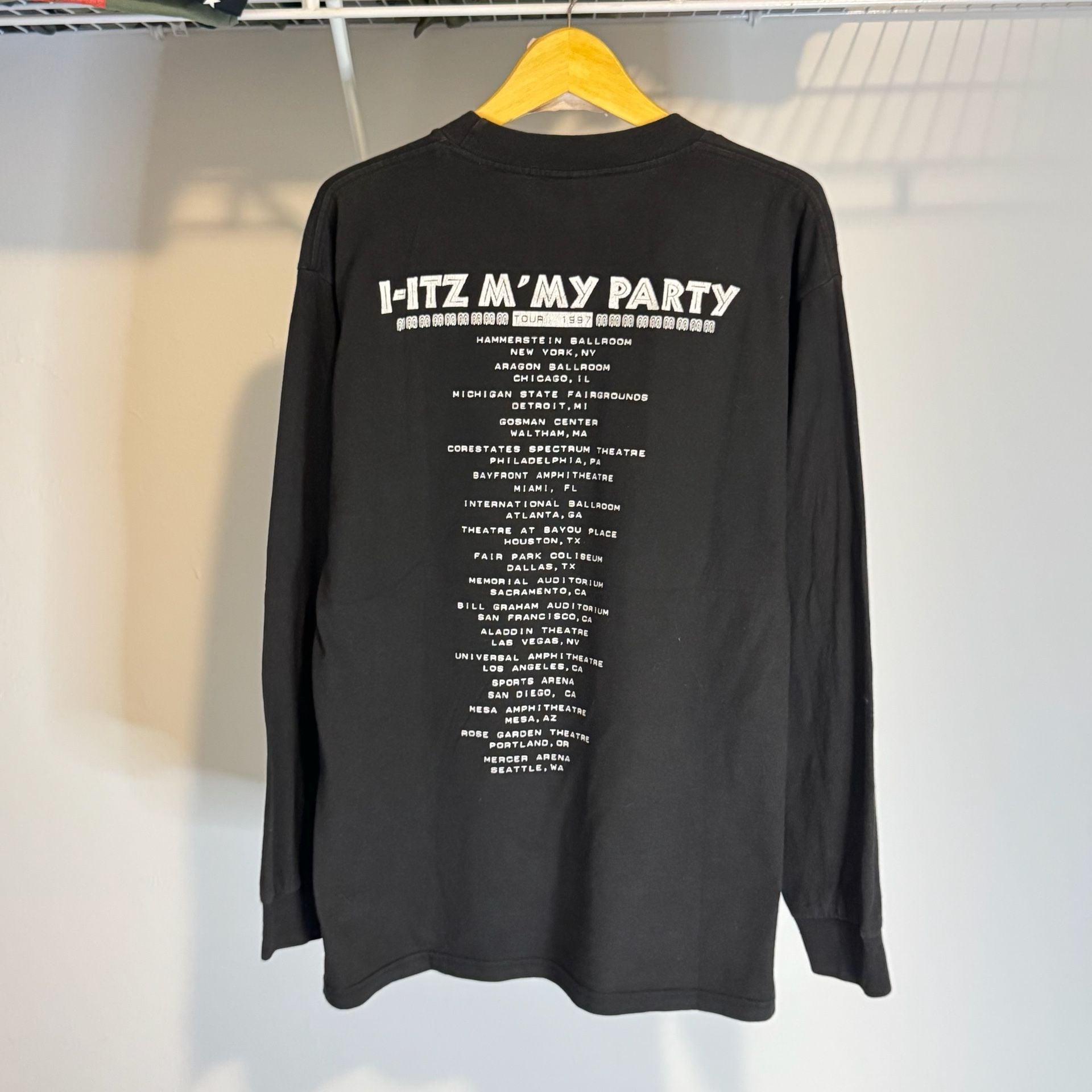Vintage 1997 Janes Addiction It's My Party Tour Long Sleeve Shirt Size Large 3