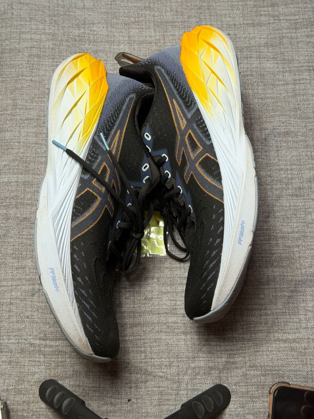 ASICS Novablast 4 Black Thunder Blue Running Shoes 3