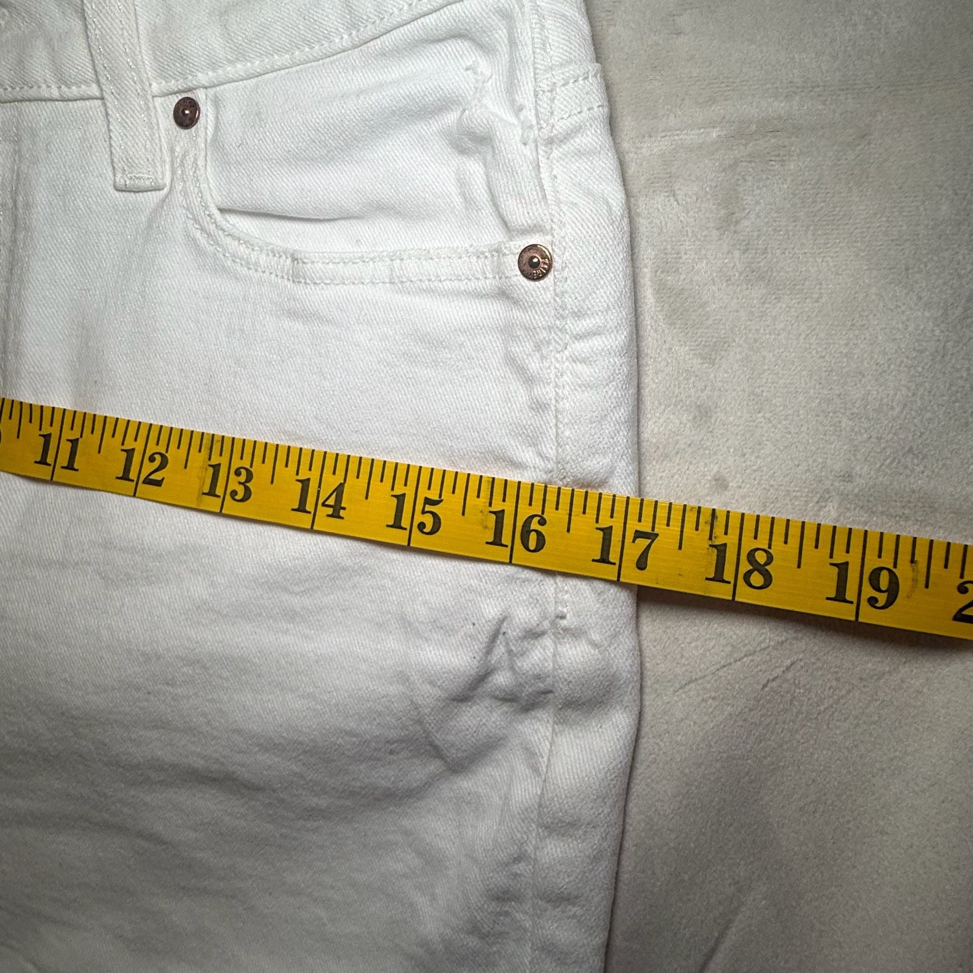 PAIGE Claudine High Rise Ankle Flare Jeans in White Size 27 8