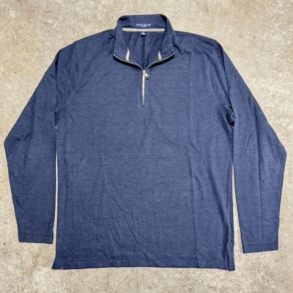 Peter Millar Collection Cotton Cashmere Quarter Zip Pullover Size M
