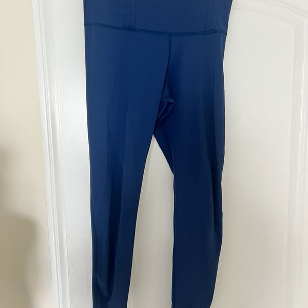 Tiger Friday Navy High-Waisted Dance Leggings Adult Large