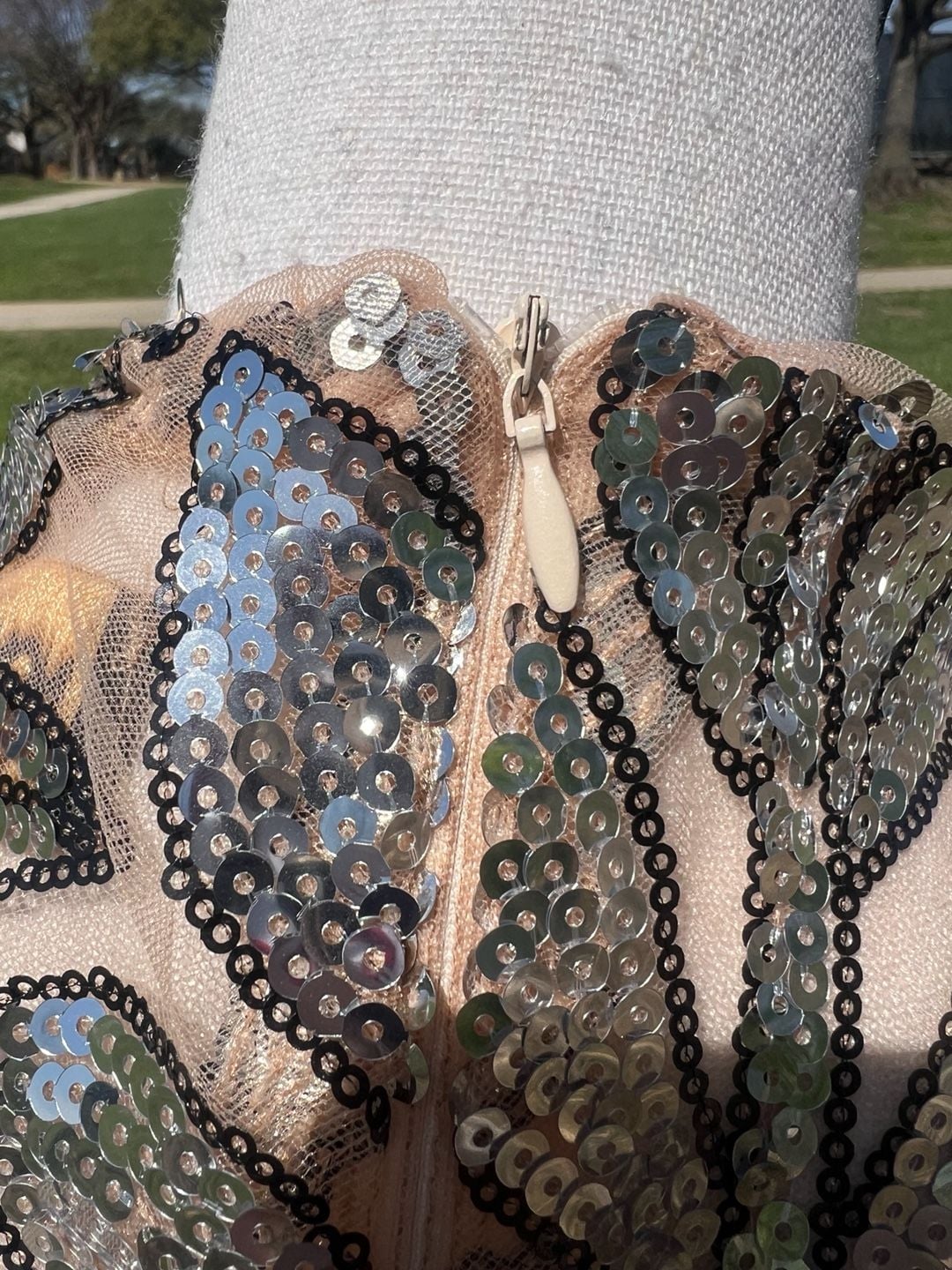 Fashion Nova Nova Luxe Floral Sequin Mesh Short Sleeve Mini Dress 11