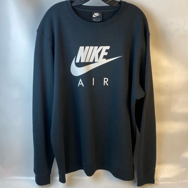 Nike Air Sportswear Fleece Crewneck Sweatshirt Black/White
