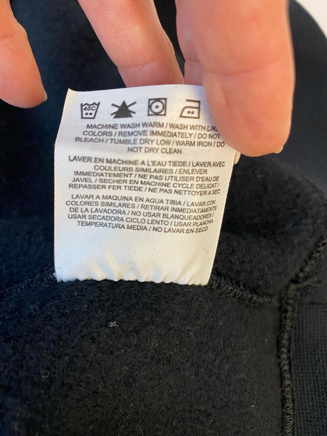 Nike Air Sportswear Fleece Crewneck Sweatshirt Black/White 6