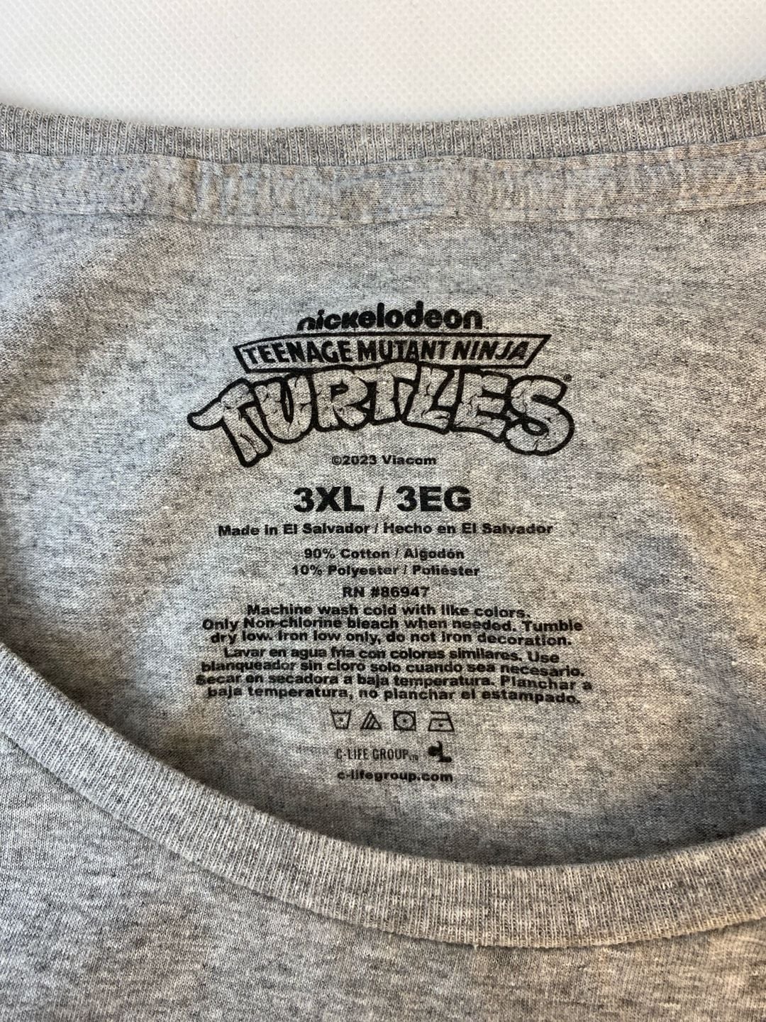 Teenage Mutant Ninja Turtles Men's 3XL Graphic T-Shirt Gray Heather 4