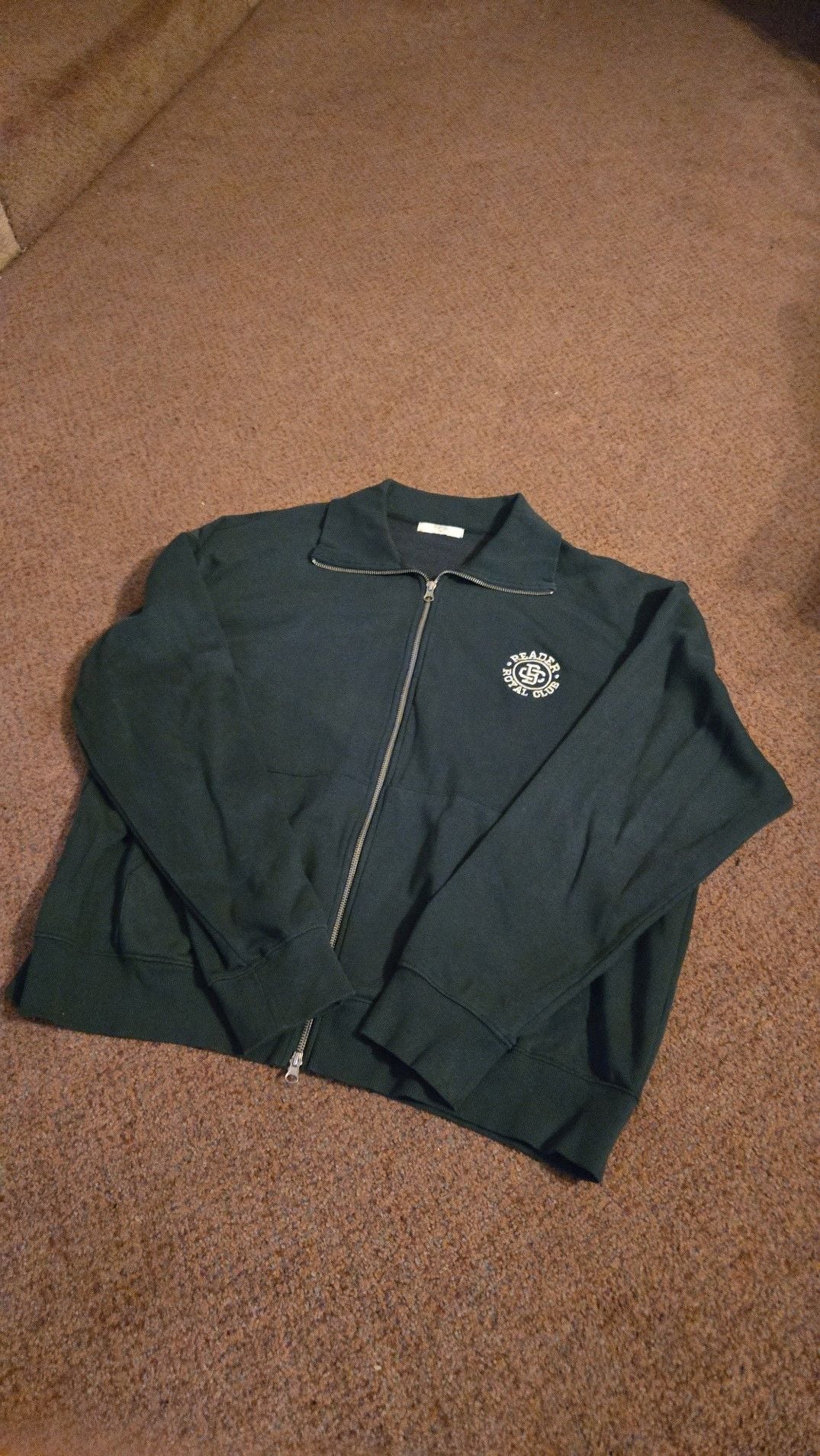 Topten Reader Royal Club Dark Green Full-Zip Sweatshirt Jacket 2