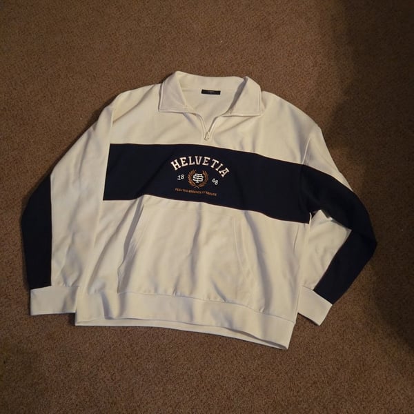 TOPTEN10 Helvetia 1848 Quarter Zip Pullover Sweatshirt