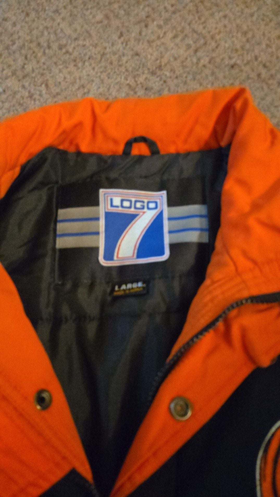 Vintage 90s Cincinnati Bengals Logo 7 NFL Full Zip Winter Jacket Men's Large 3