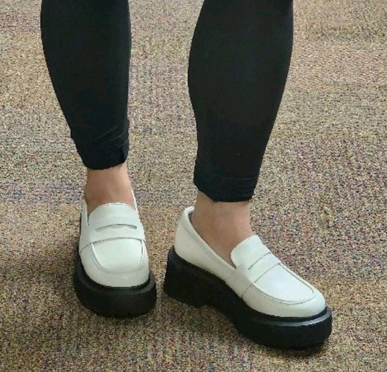 Wild Fable White Lacey Platform Chunk Loafer 1