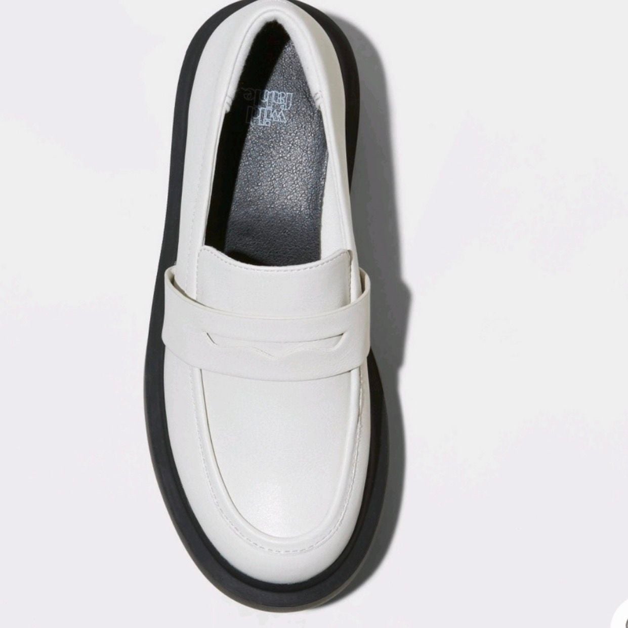 Wild Fable White Lacey Platform Chunk Loafer 4
