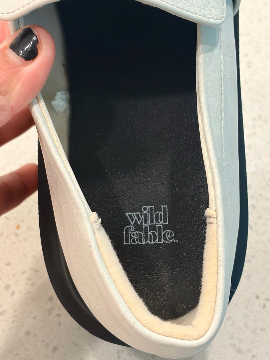 Wild Fable White Lacey Platform Chunk Loafer 5