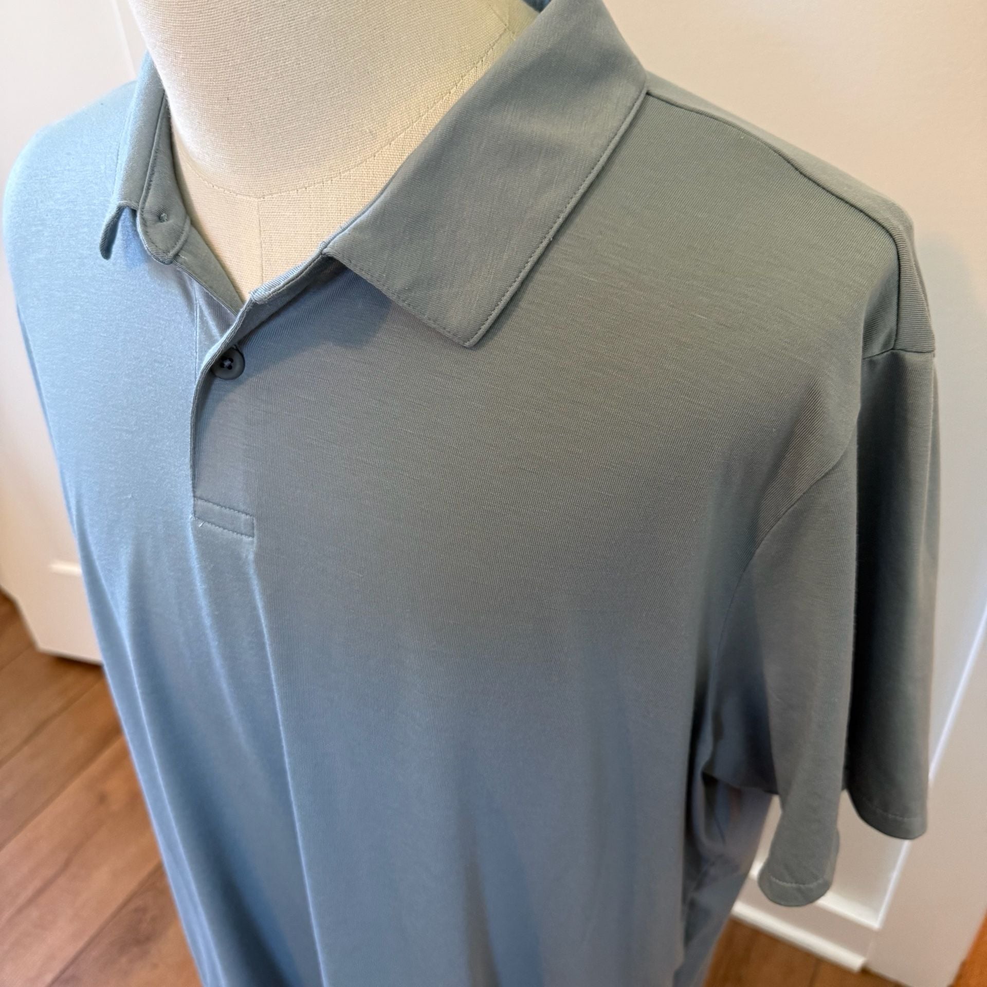 Free Fly Men's Elevate Polo Shirt in Steel Blue Size XL 4