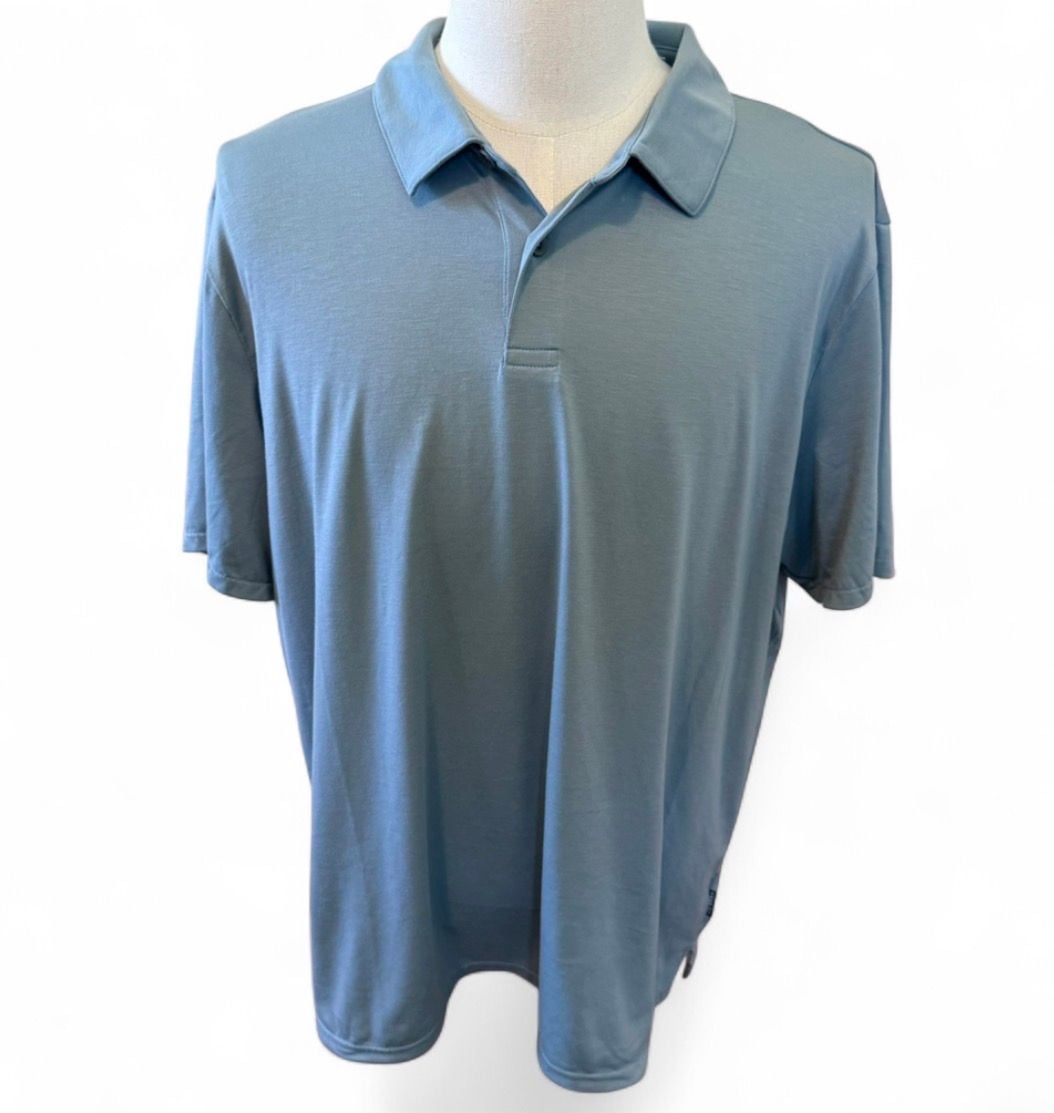 Free Fly Men's Elevate Polo Shirt in Steel Blue Size XL 2