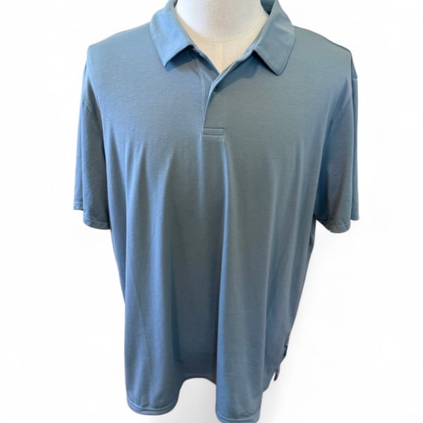 Free Fly Men's Elevate Polo Shirt in Steel Blue Size XL