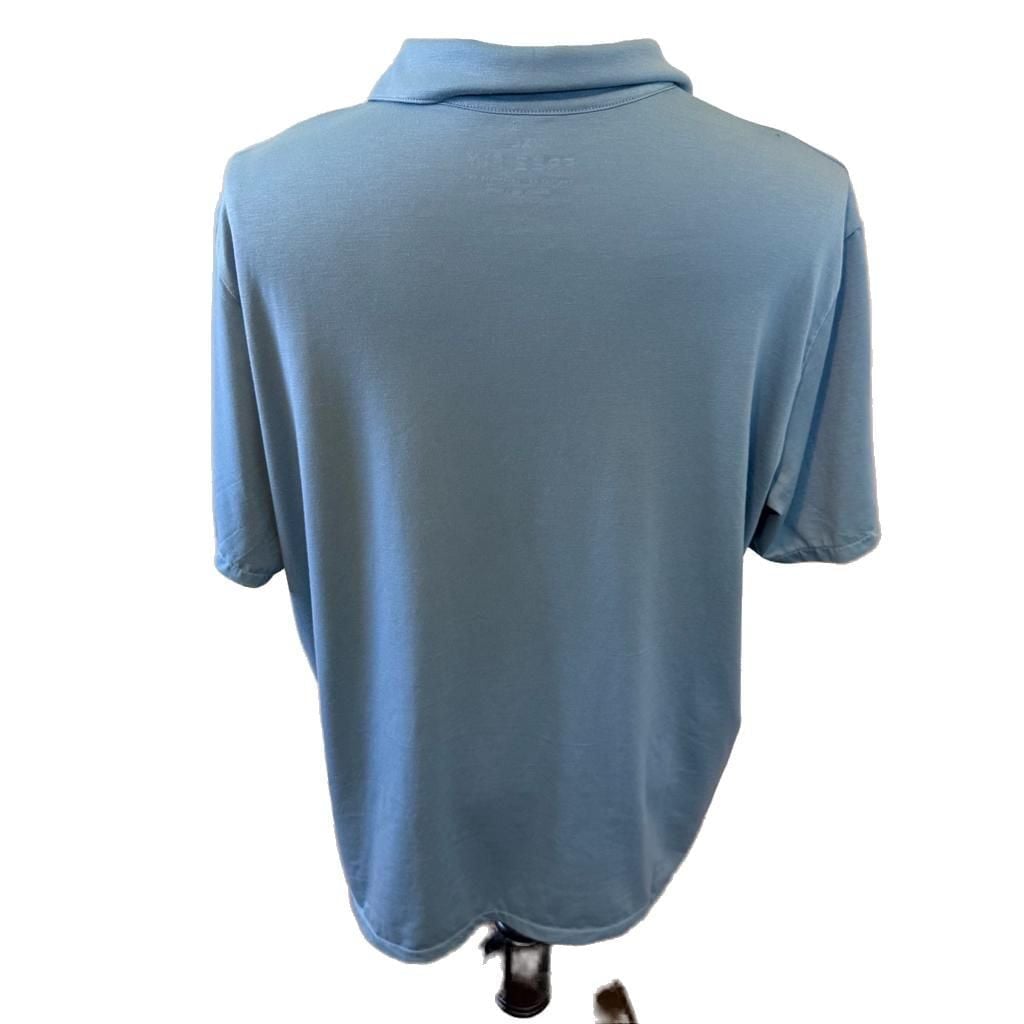 Free Fly Men's Elevate Polo Shirt in Steel Blue Size XL 3