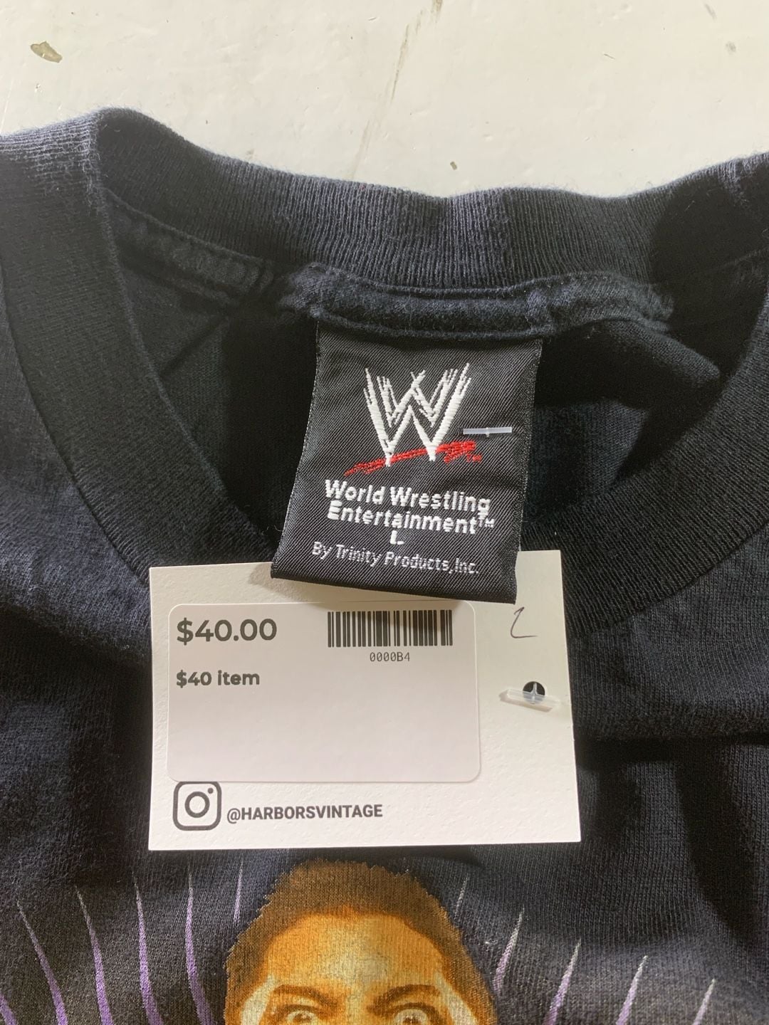 Vintage 2002 WWE Batista "Attitude Guaranteed" T-Shirt Size Medium, OF 5