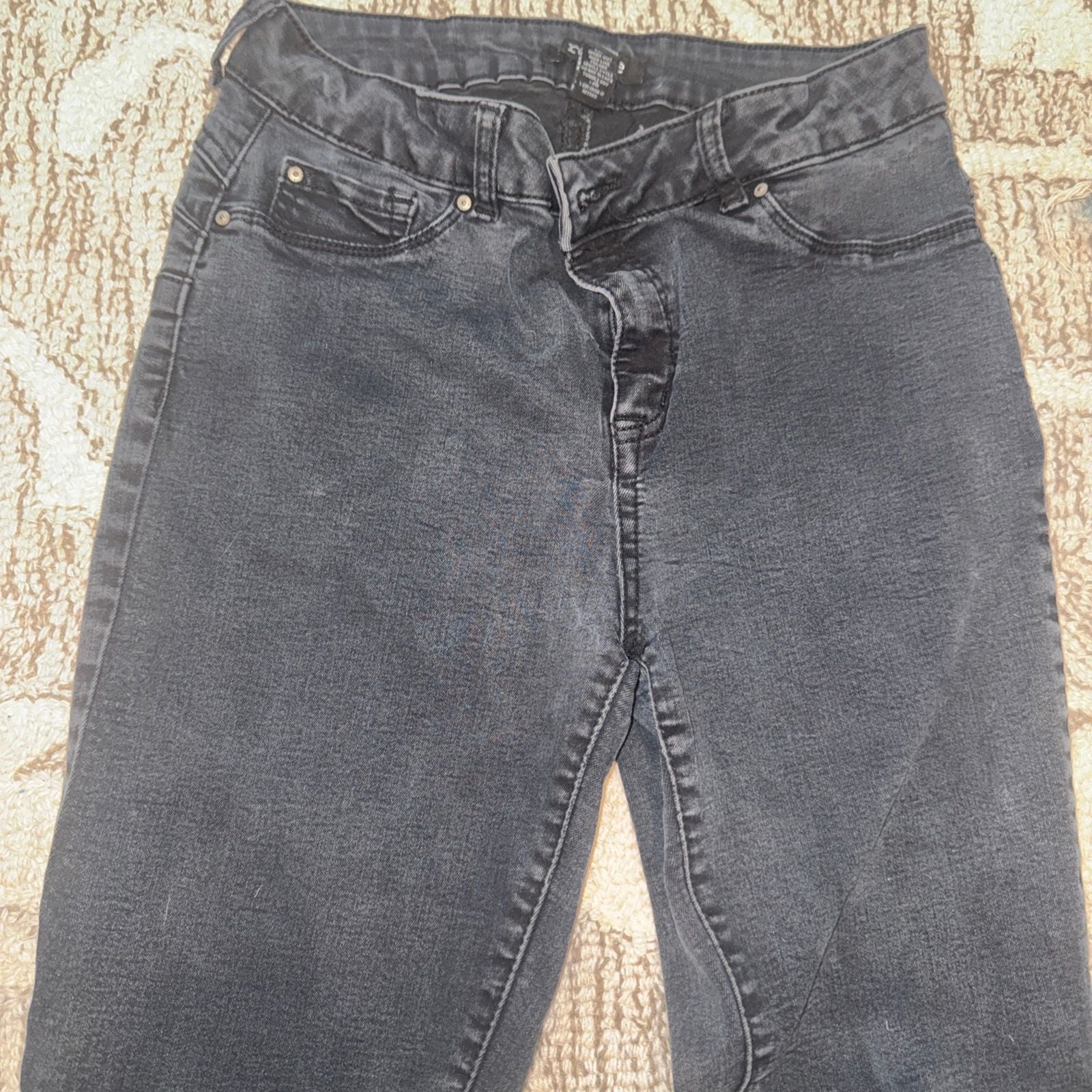 Ci Sono Women's High Rise Skinny Black Denim Jeans 1