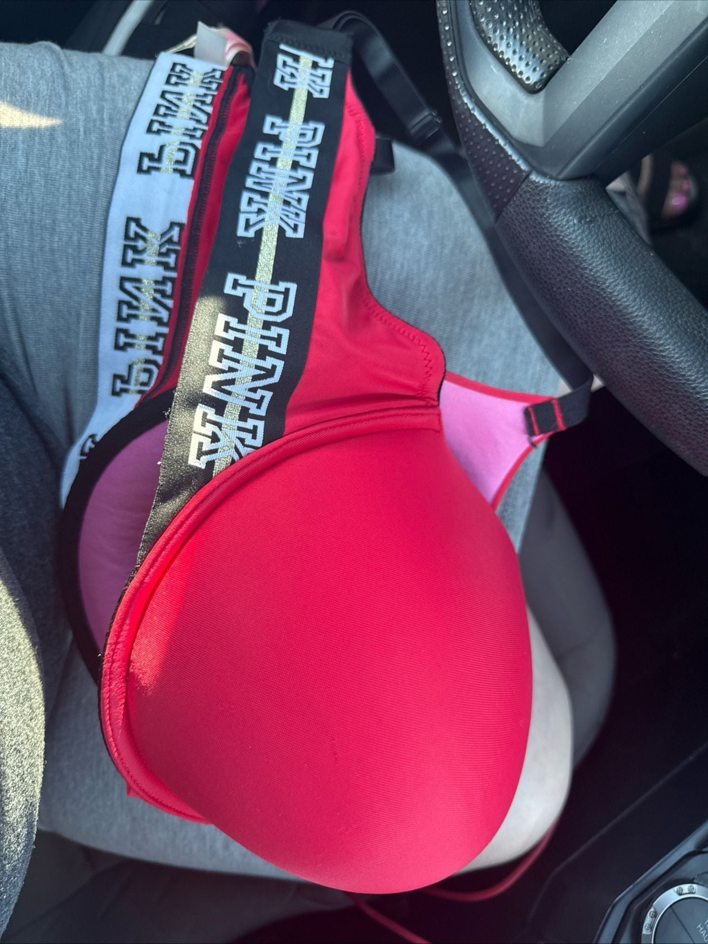 Victoria's Secret PINK Red Wear Everywhere Push-Up Bra - 36DD NWT 2