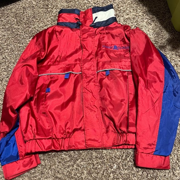Vintage Tommy Hilfiger Colorblock Flag Spell Out Sailing Jacket XXL
