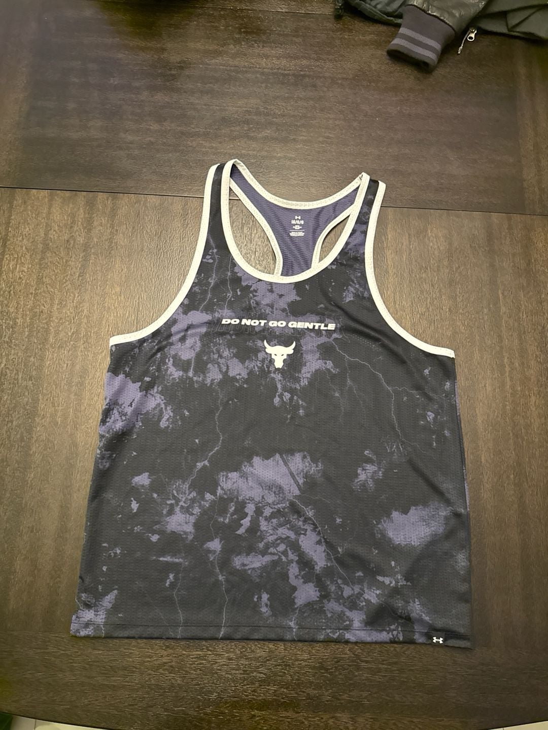 Under Armour Project Rock Men's 'Do Not Go Gentle' Iron Paradise Tank Top GYM 2