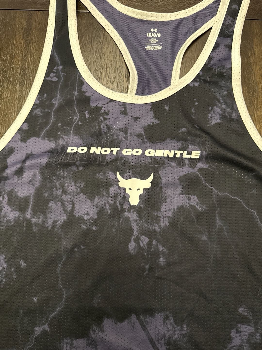 Under Armour Project Rock Men's 'Do Not Go Gentle' Iron Paradise Tank Top GYM 3