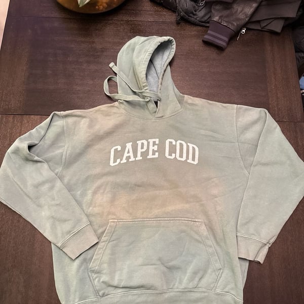 ALL GOOD Cape Cod Pigment Dyed Vintage Hoodie Sage Green XL