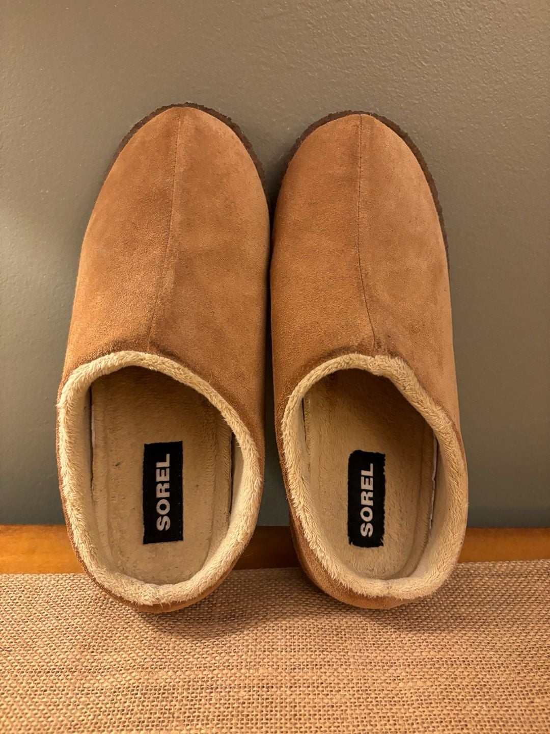 Sorel Youth Lanner Ridge II Suede Slipper Clogs - Camel Brown 2