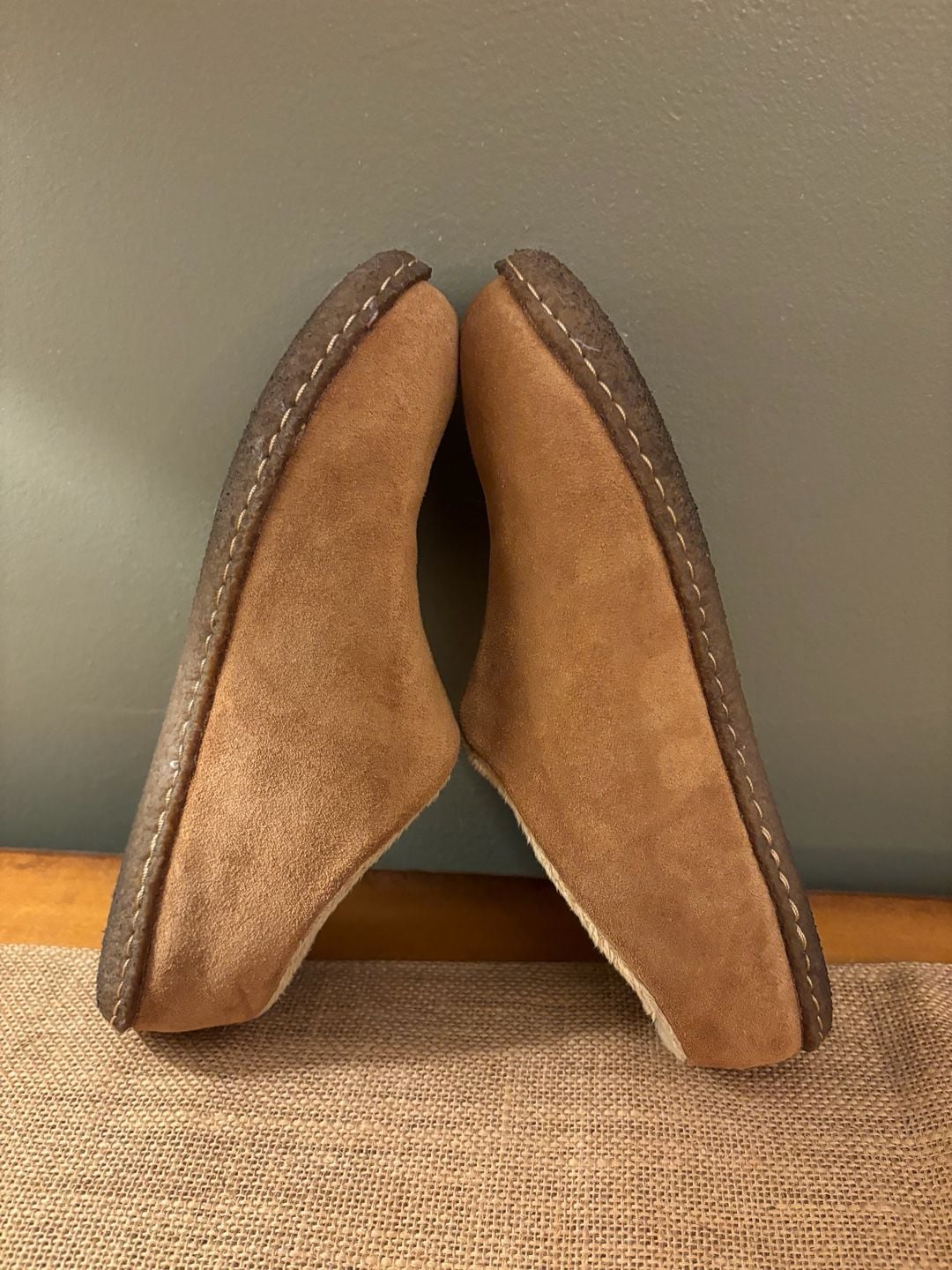 Sorel Youth Lanner Ridge II Suede Slipper Clogs - Camel Brown 5