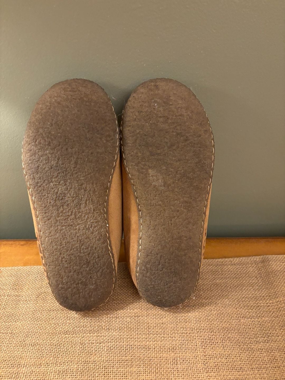 Sorel Youth Lanner Ridge II Suede Slipper Clogs - Camel Brown 6
