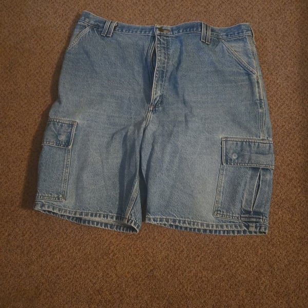 Vintage Carhartt Relaxed Fit Denim Cargo Work Shorts