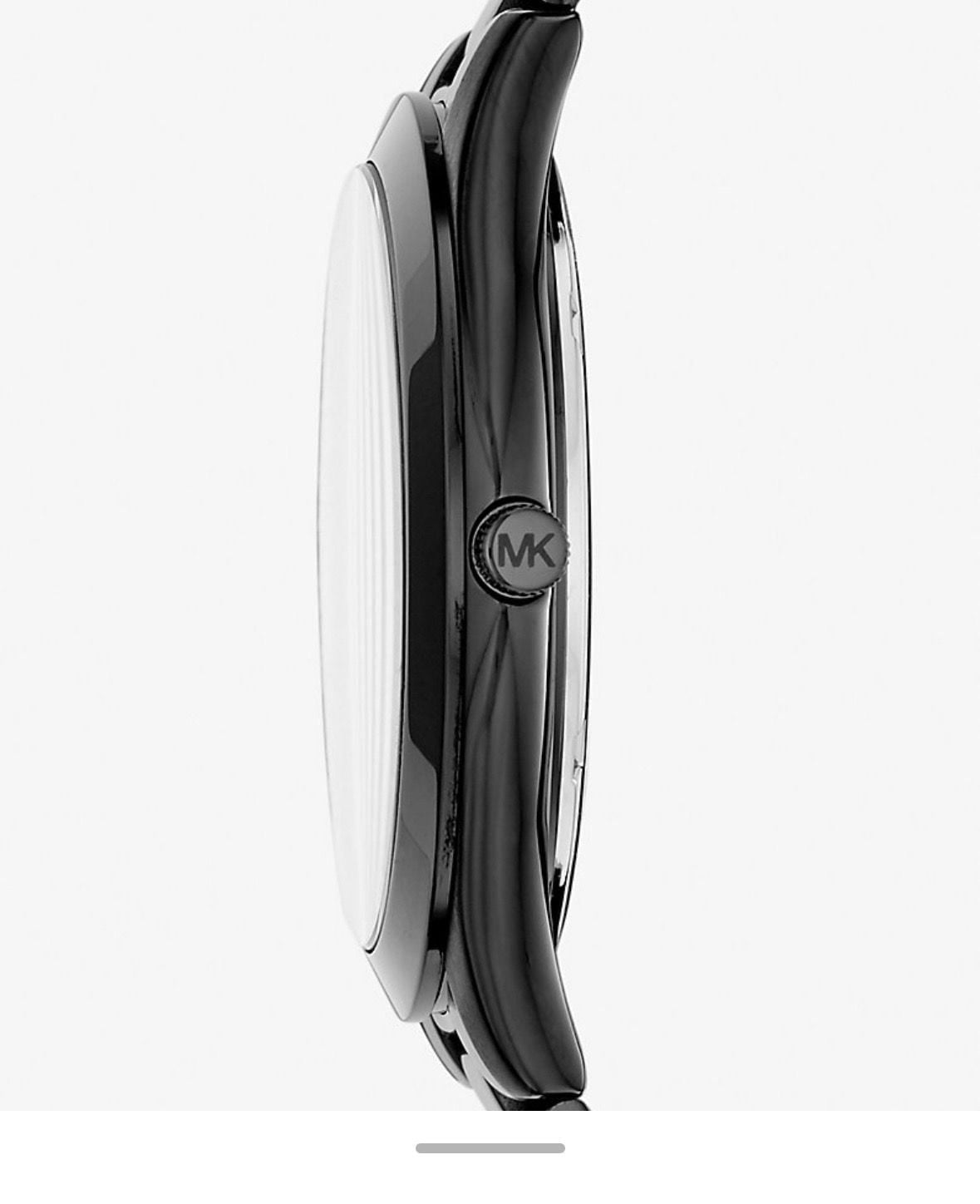 I Michael Kors MK8507 Oversized Slim Runway Black-Tone Stainless Steel Watch 4