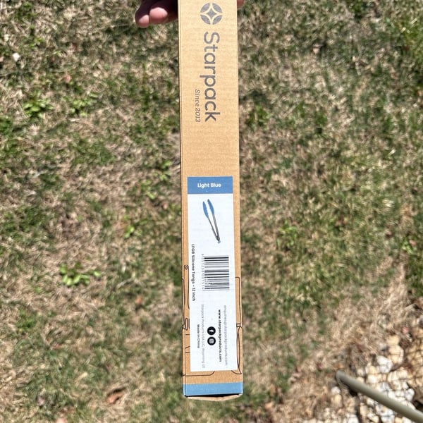 Starpack Basics Silicone Tongs 12-Inch Light Blue