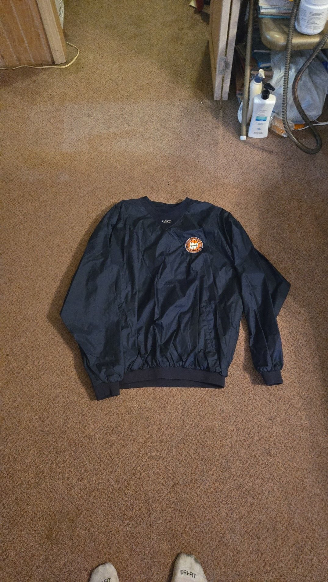 Vintage Rawlings Ohio High School Basketball Coaches Association Windbreaker Pullover Jacket 2XL 2