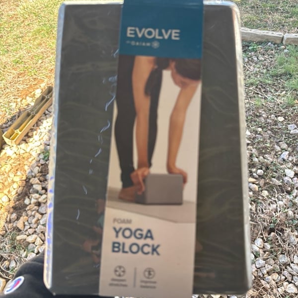 Evolve by Gaiam Foam Yoga Block - Gray 9" x 6" x 4"