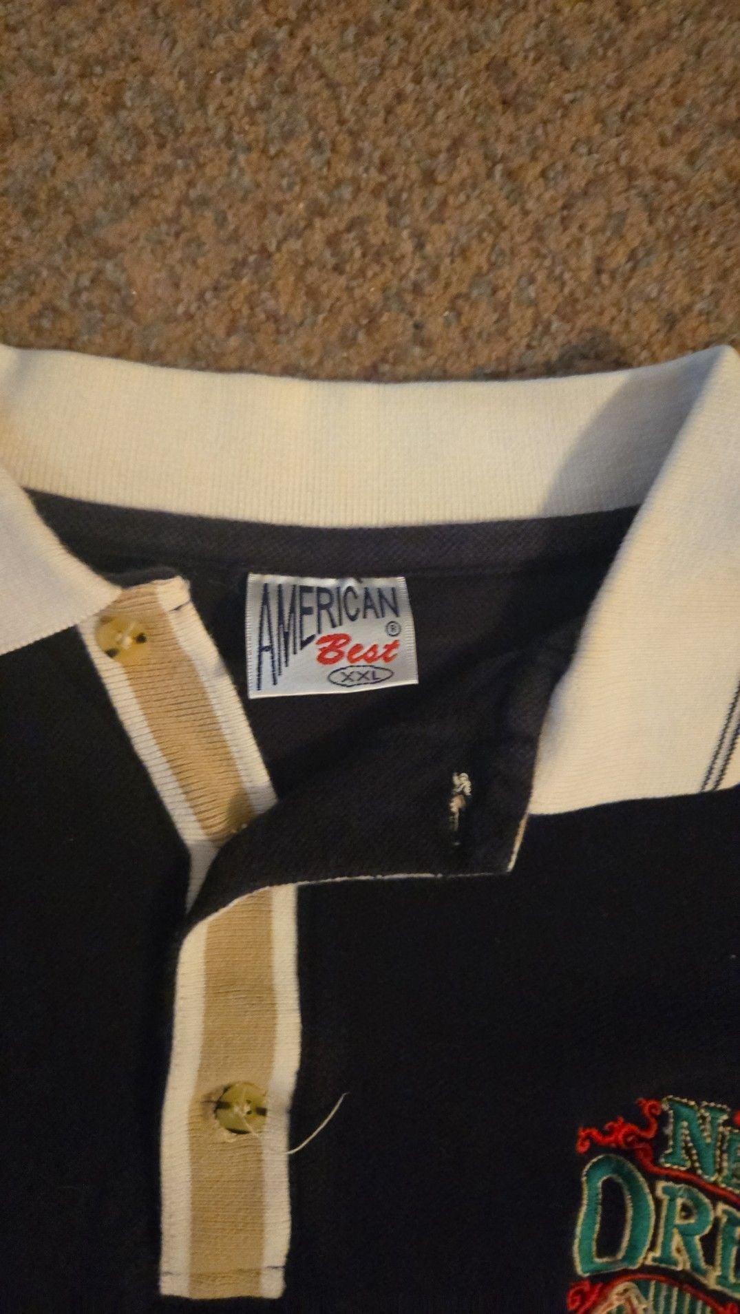 Vintage American Best New Orleans Embroidered Polo Shirt XXL 3