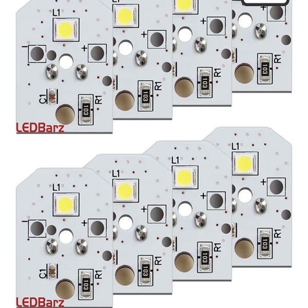 LEDBarz 8-Pack WR55X11132 Refrigerator LED Light Board Replacement for GE WR55X25754 WR55X30602