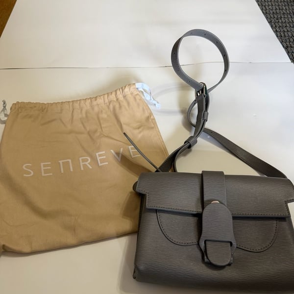 Senreve Aria Belt Bag in Gris Dragon Leather
