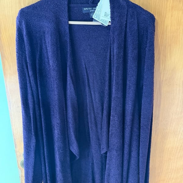 Barefoot Dreams Bamboo Chic Lite Calypso Wrap Cardigan in Amethyst