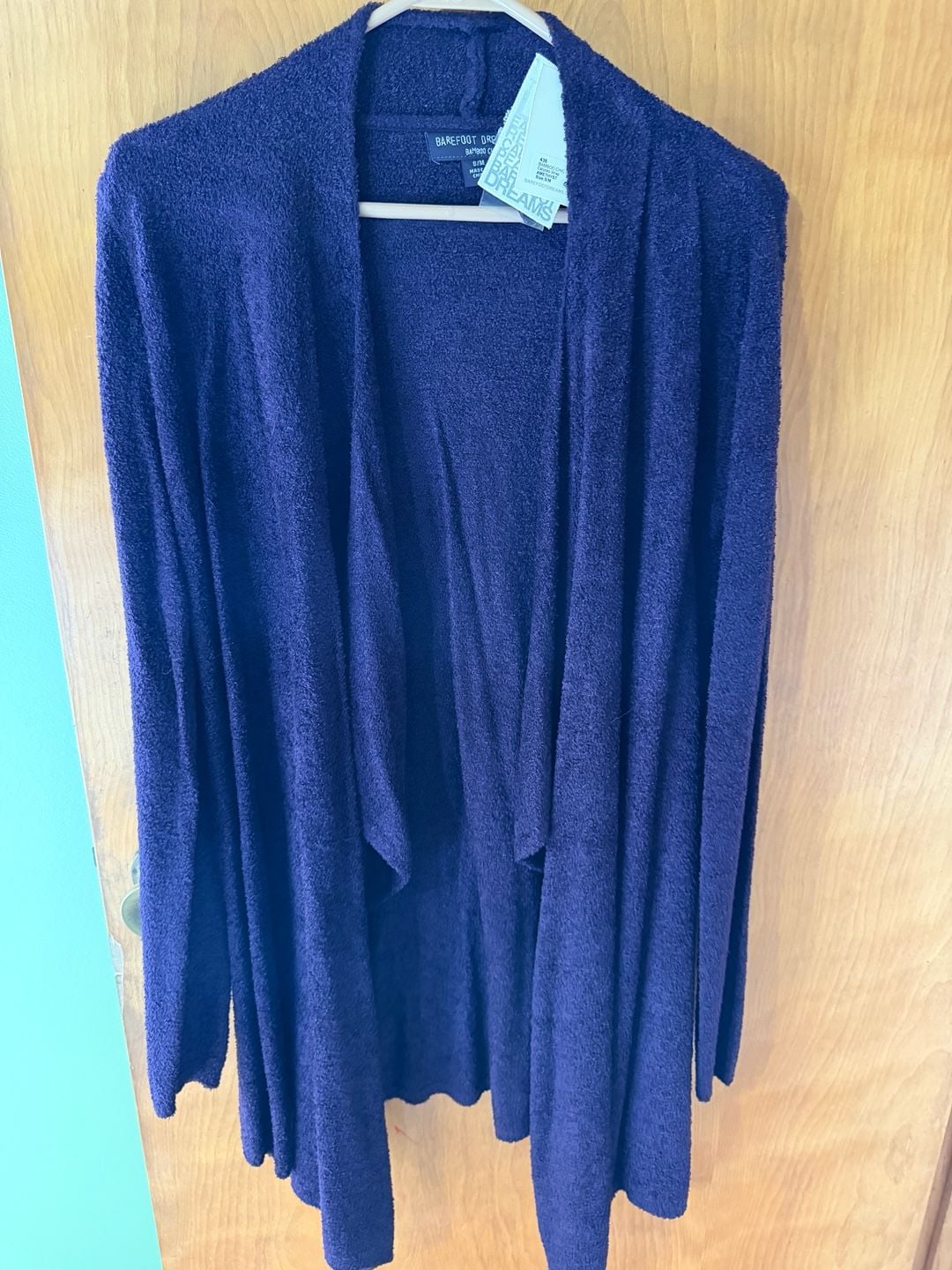 Barefoot Dreams Bamboo Chic Lite Calypso Wrap Cardigan in Amethyst 3