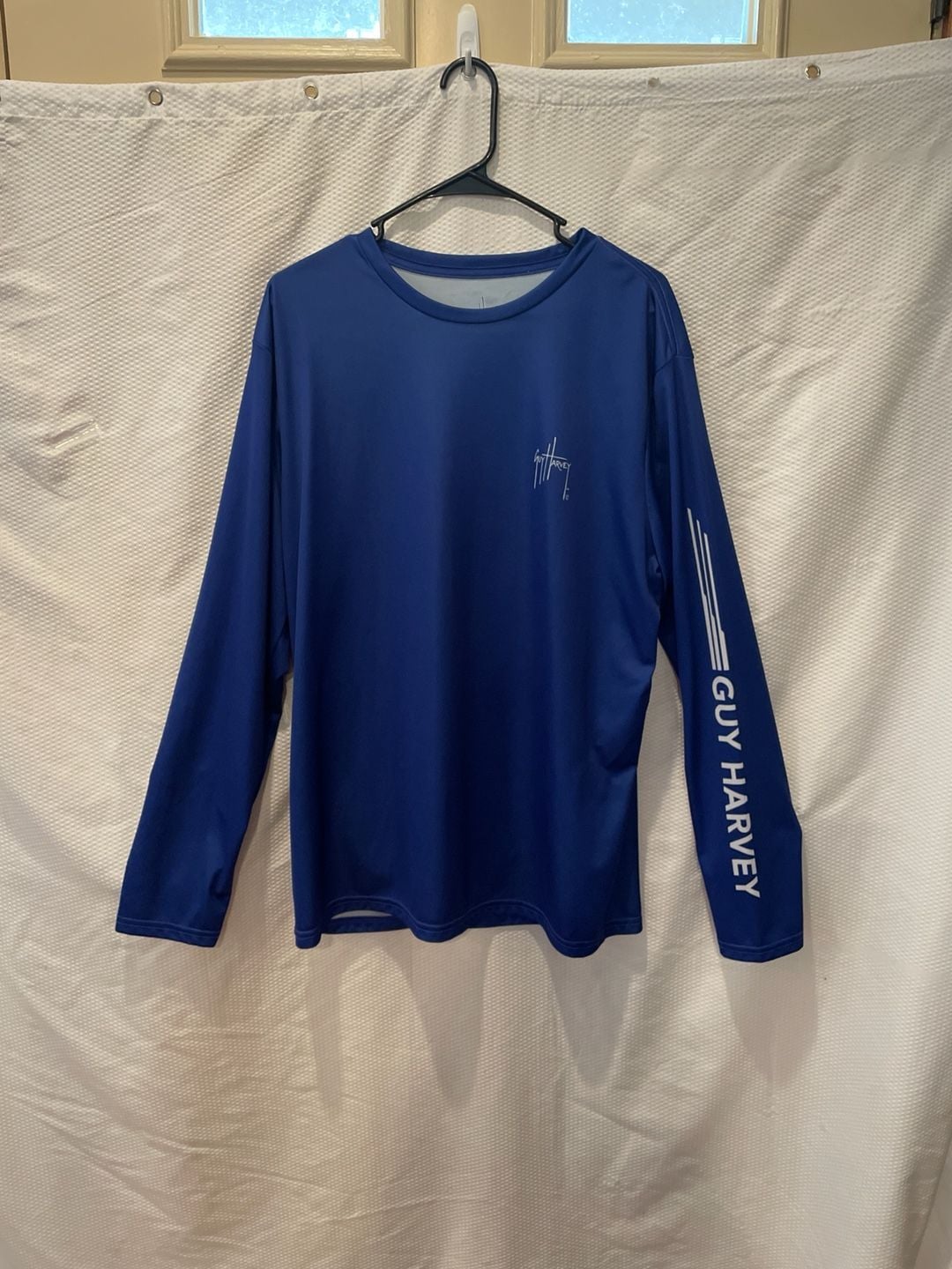 Guy Harvey Men's XL Blue Fishing Sun Protection Shirt 2