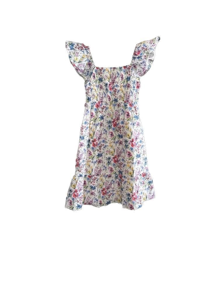 Gap Kids Floral Smocked Flutter Sleeve Midi Dress 2