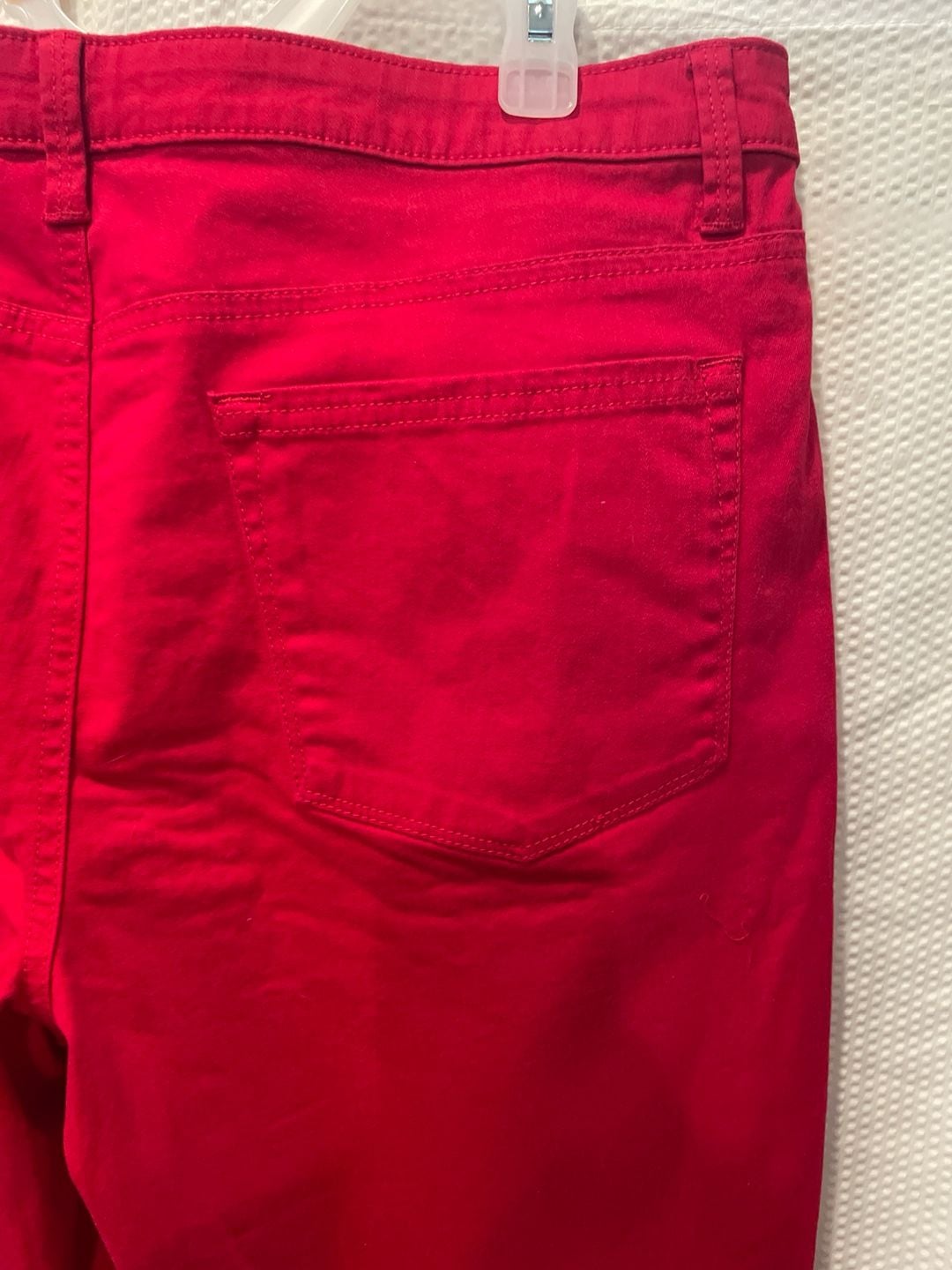 NWT Riders by Lee Women's Midrise Bermuda Shorts Jalapeno Red Size 16 8