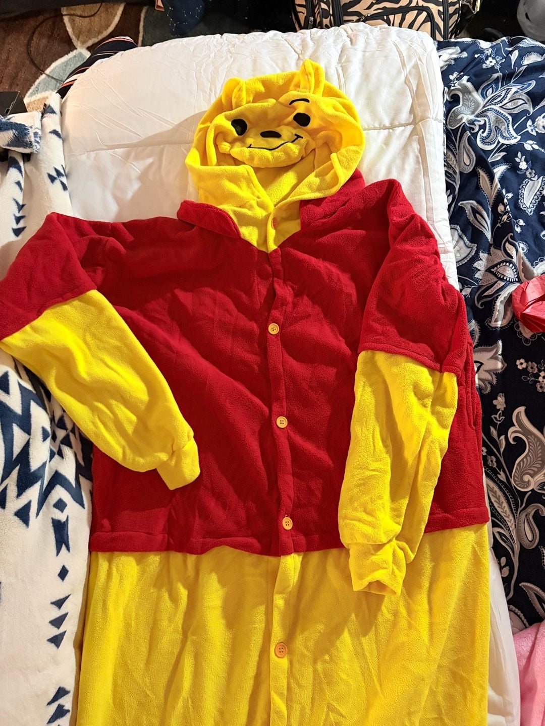 Disney Winnie the Pooh Adult Kigurumi Fleece Costume Union Suit Pajamas 1